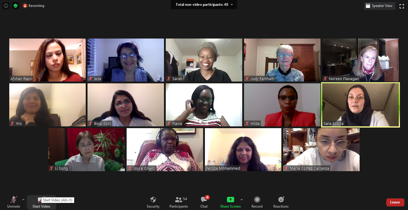 Image of online Zoom meeting participants