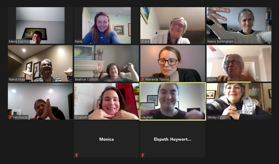 Image of online Zoom meeting participants